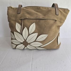 Relic You Are My Sunshine shoulder bag canvas faux leather purse flower tote